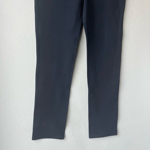 Quince Black Ultra-Stretch Ponte Straight Leg Pull‎ On Pants Size Medium Tall - Picture 5 of 9